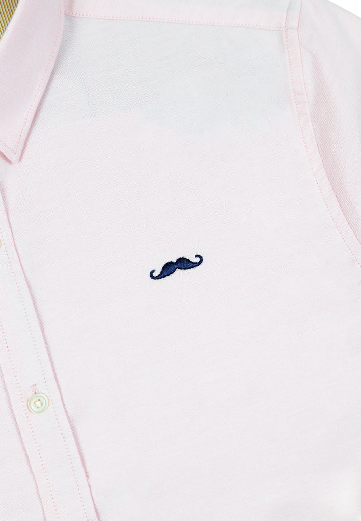 Private Stitch Signature Moustache Shirt - Pink