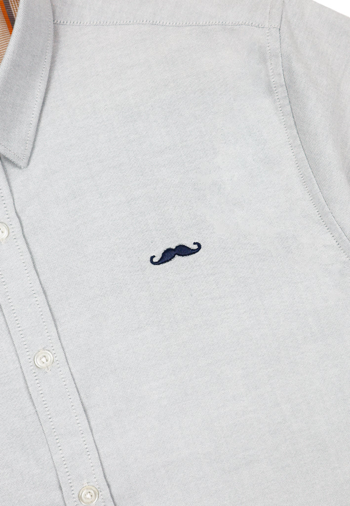 Private Stitch Signature Moustache Shirt - Grey