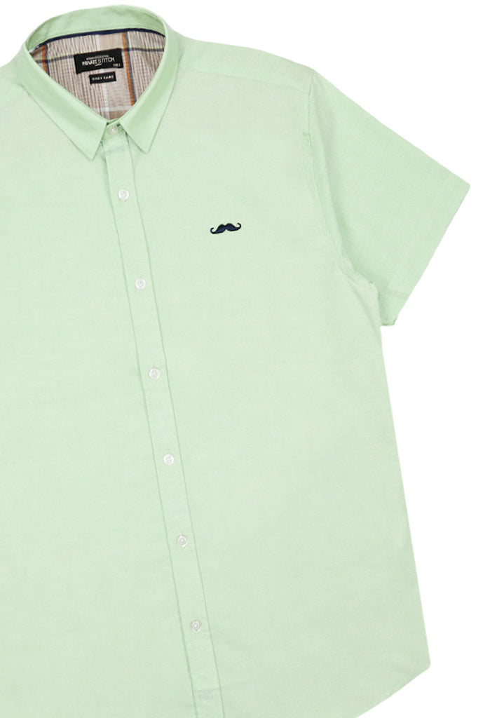 Private Stitch Signature Moustache Shirt - Green