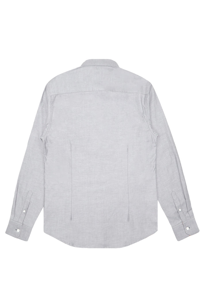 Private Stitch Signature Moustache Slim Fit Shirt - Grey