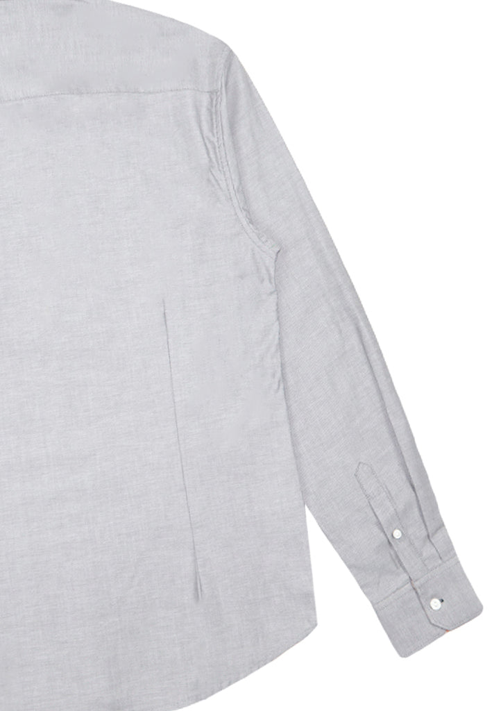 Private Stitch Signature Moustache Slim Fit Shirt - Grey