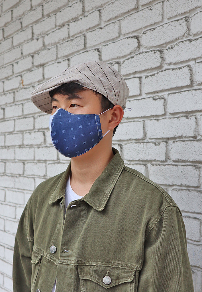 Mix Woven Stylish Face Mask-Lt Green
